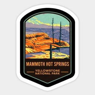 Mammoth Hot Springs Yellowstone National Park Sticker